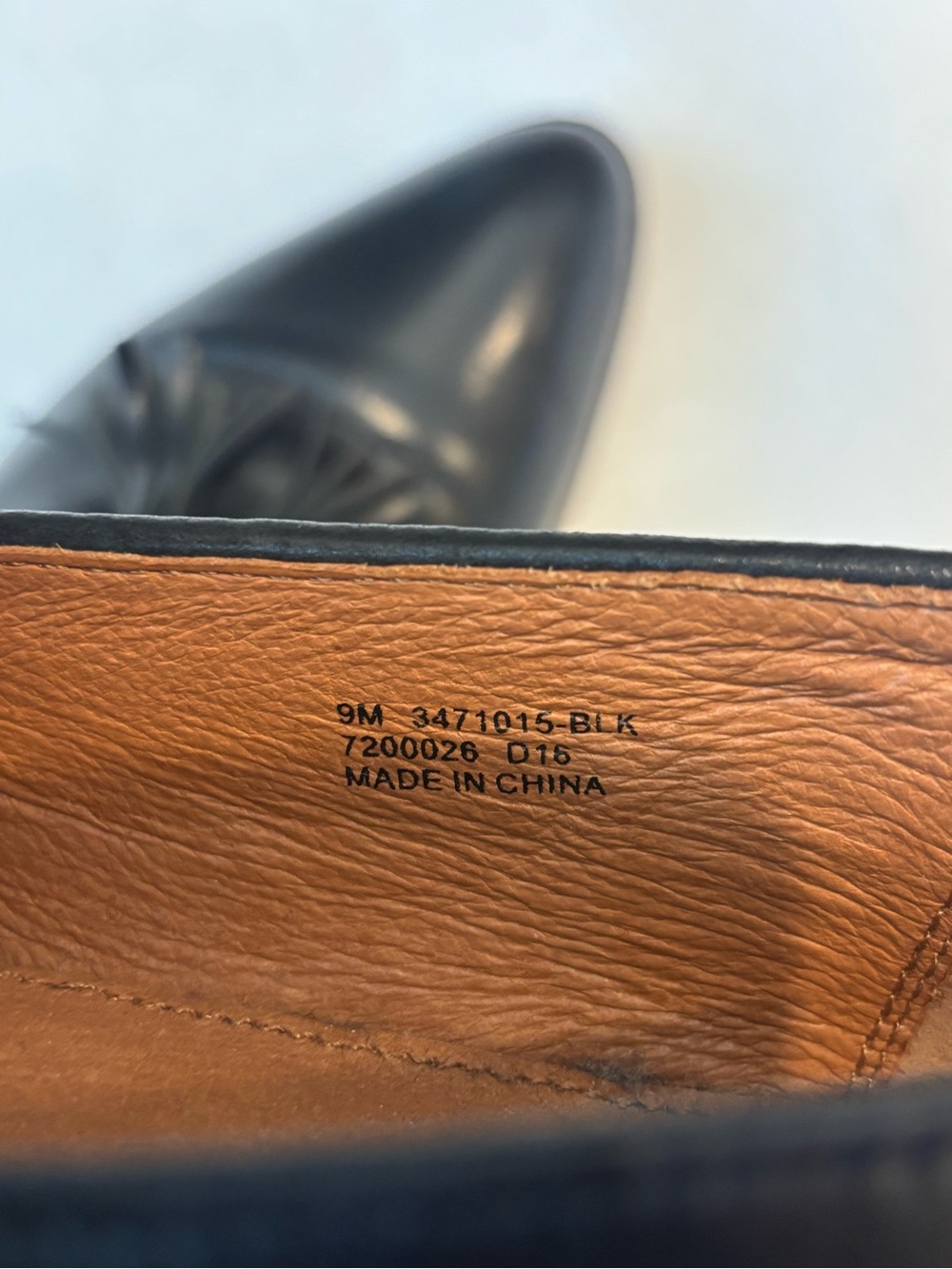 Frye Erica Venetian Black Leather Pointed Tassel Loafers- size 9 - Picture 8 of 8
